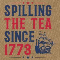 Spilling The Tea Since 1773 History Teacher Gift Funny History Teacher Cotton Canvas Backpack