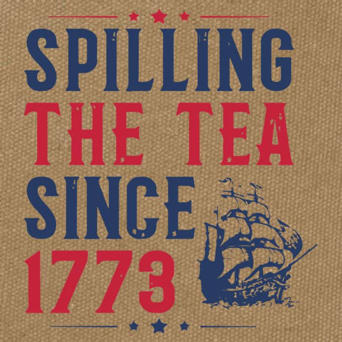 Spilling The Tea Since 1773 History Teacher Gift Funny History Teacher Cotton Canvas Backpack