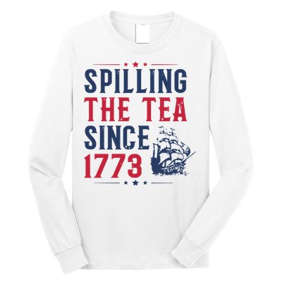 Spilling The Tea Since 1773 History Teacher Gift Funny History Teacher Long Sleeve Shirt