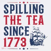 Spilling The Tea Since 1773 History Teacher Gift Funny History Teacher Tall T-Shirt
