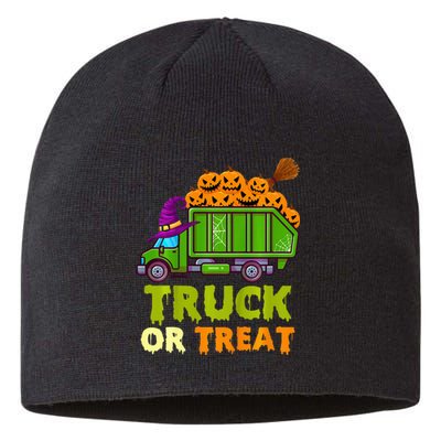 Spooky Trash Truck Halloween Decor Sustainable Beanie