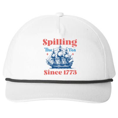 Spilling The Tea Since 1773 Snapback Five-Panel Rope Hat