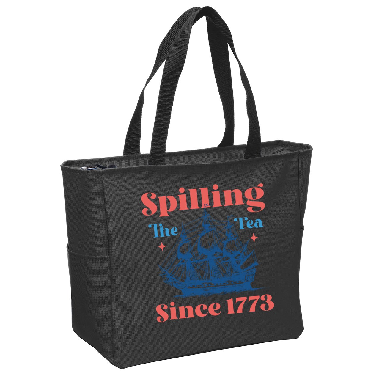Spilling The Tea Since 1773 Zip Tote Bag