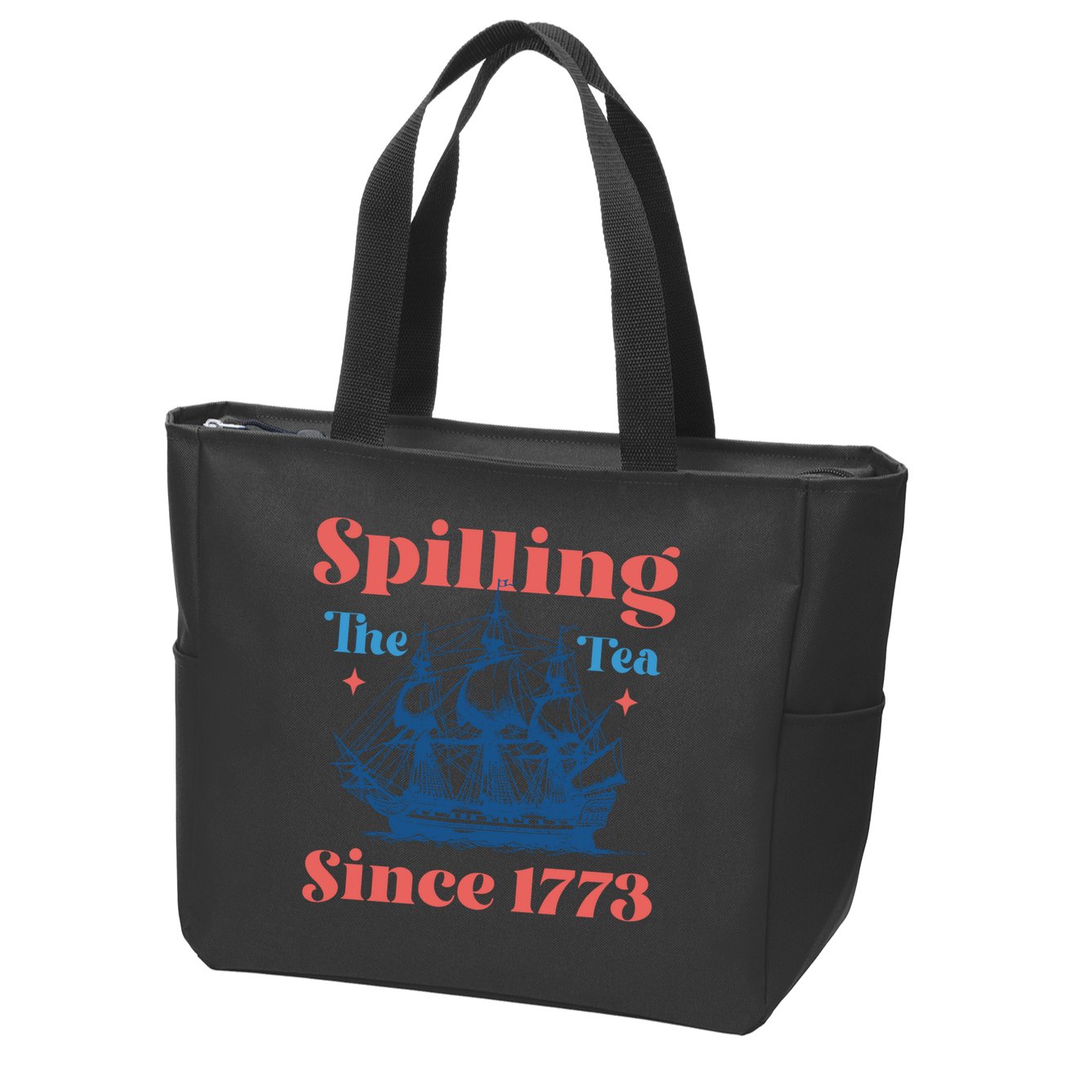 Spilling The Tea Since 1773 Zip Tote Bag