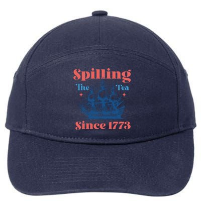 Spilling The Tea Since 1773 7-Panel Snapback Hat