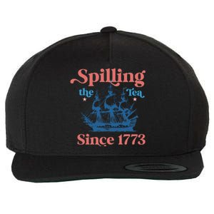 Spilling The Tea Since 1773 Wool Snapback Cap