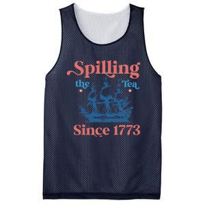 Spilling The Tea Since 1773 Mesh Reversible Basketball Jersey Tank