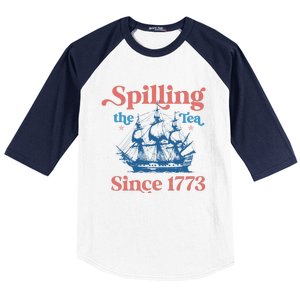 Spilling The Tea Since 1773 Baseball Sleeve Shirt