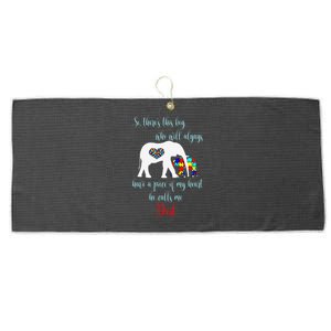 So There's This Calls Me Dad Autism Father Large Microfiber Waffle Golf Towel