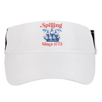 Spilling The Tea Since 1773 4th Of July Adult Drive Performance Visor