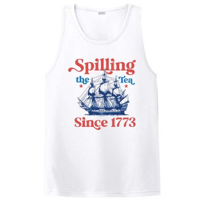 Spilling The Tea Since 1773 4th Of July PosiCharge Competitor Tank