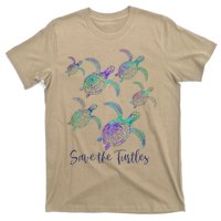 SAVE THE TURTLES Sea Turtle Lover Earth Day Activist Quote T-Shirt