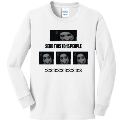 Send This To 15 People Kids Long Sleeve Shirt