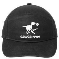 Sawsaurus TRex Tyrannosaurus Rex Funny 7-Panel Snapback Hat