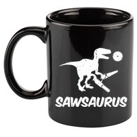 Sawsaurus TRex Tyrannosaurus Rex Funny 11oz C Handle Ceramic Mug