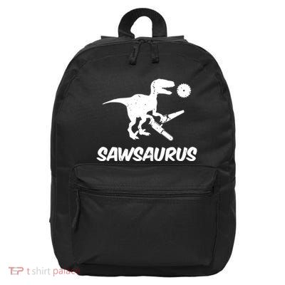 Sawsaurus TRex Tyrannosaurus Rex Funny 16 in Basic Backpack