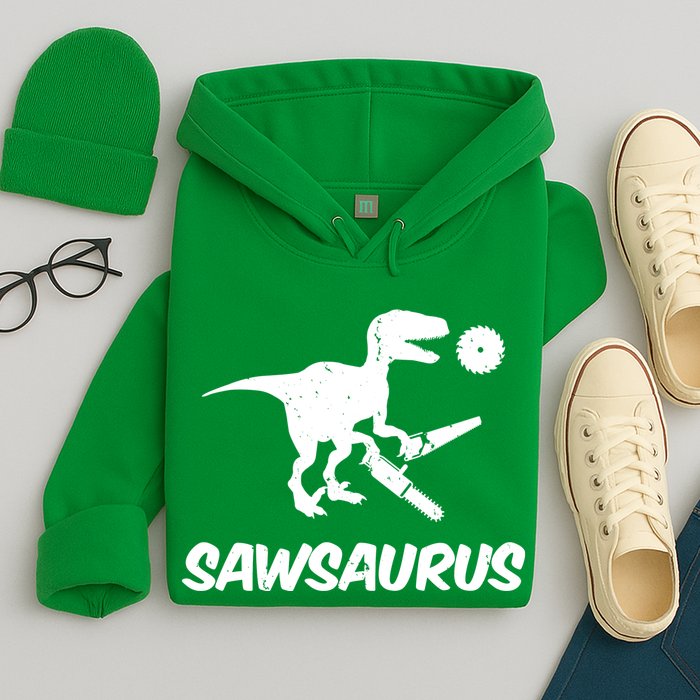 Sawsaurus TRex Tyrannosaurus Rex Funny Hoodie