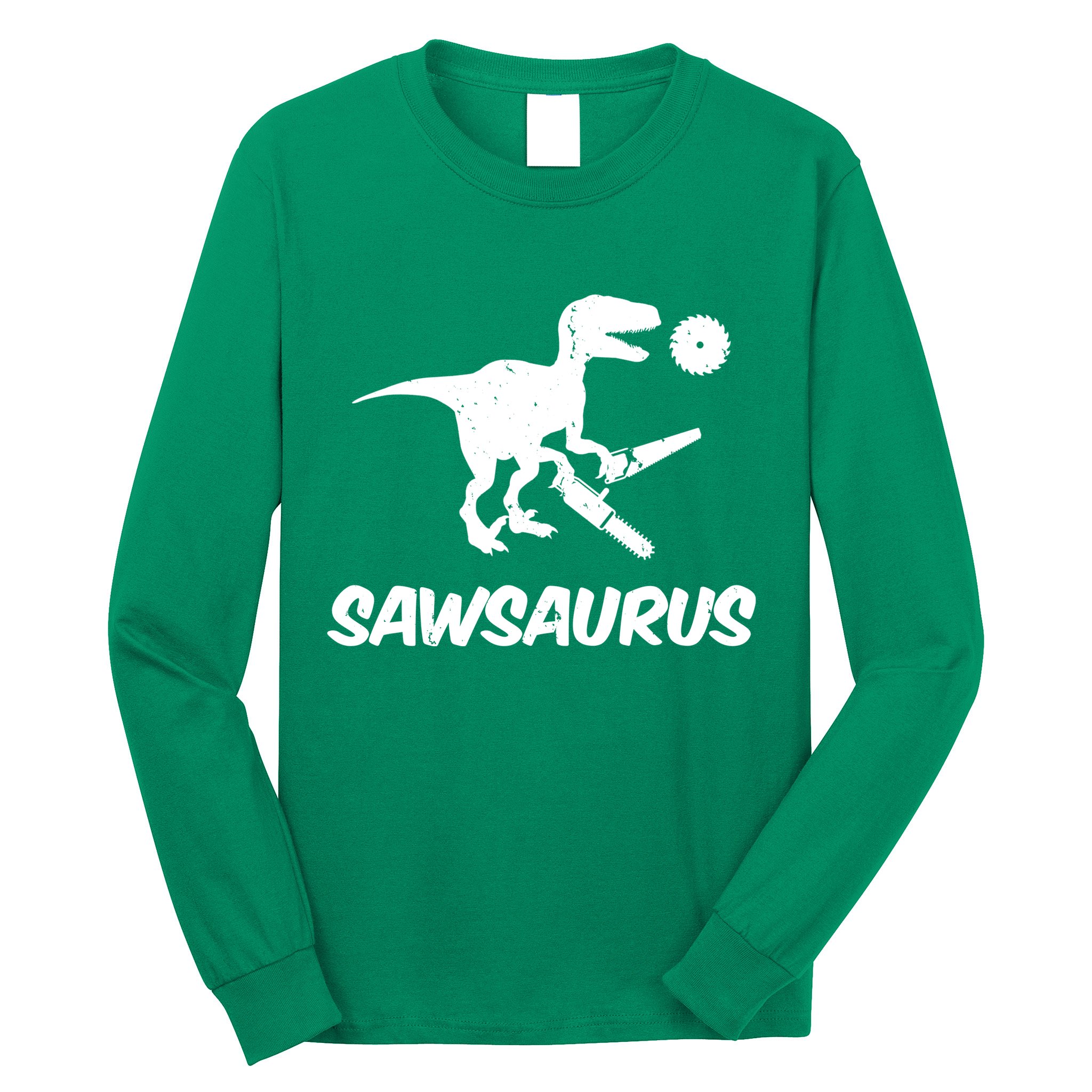 Sawsaurus TRex Tyrannosaurus Rex Funny Long Sleeve Shirt