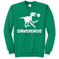 Sawsaurus TRex Tyrannosaurus Rex Funny Sweatshirt