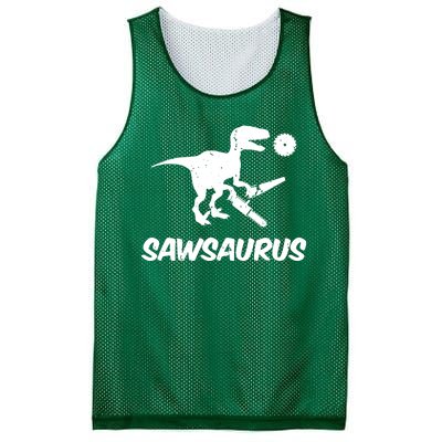 Sawsaurus TRex Tyrannosaurus Rex Funny Mesh Reversible Basketball Jersey Tank