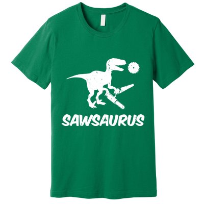Sawsaurus TRex Tyrannosaurus Rex Funny Premium T-Shirt