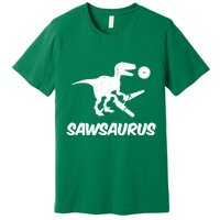 Sawsaurus TRex Tyrannosaurus Rex Funny Premium T-Shirt