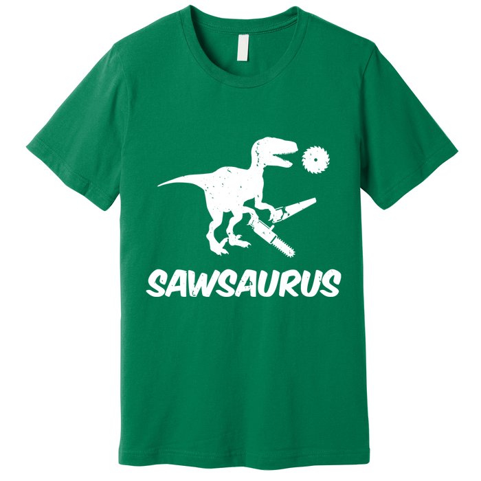 Sawsaurus TRex Tyrannosaurus Rex Funny Premium T-Shirt
