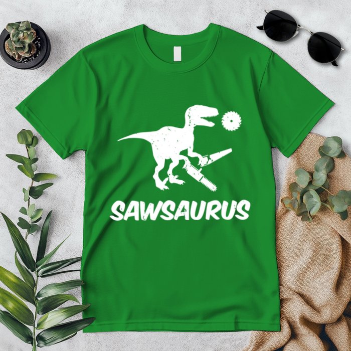 Sawsaurus TRex Tyrannosaurus Rex Funny Premium T-Shirt