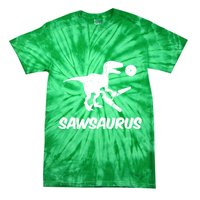Sawsaurus TRex Tyrannosaurus Rex Funny Tie-Dye T-Shirt