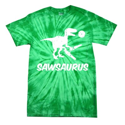 Sawsaurus TRex Tyrannosaurus Rex Funny Tie-Dye T-Shirt