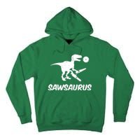 Sawsaurus TRex Tyrannosaurus Rex Funny Tall Hoodie