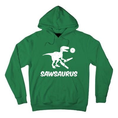 Sawsaurus TRex Tyrannosaurus Rex Funny Tall Hoodie