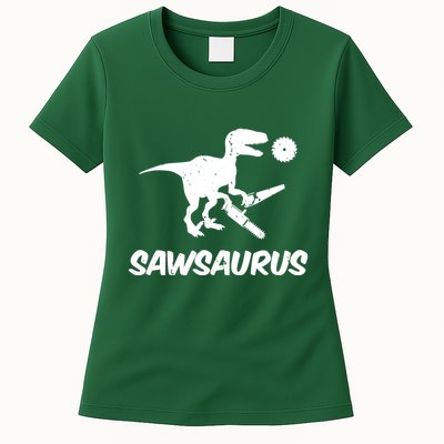 Sawsaurus TRex Tyrannosaurus Rex Funny Womens T-Shirt