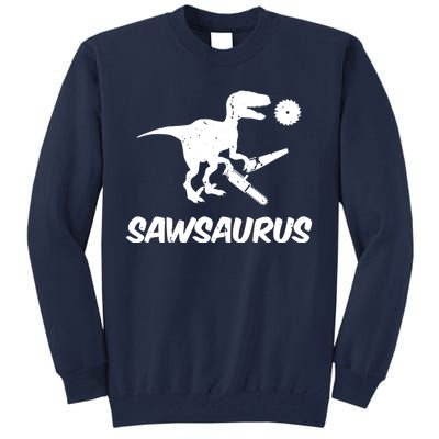 Sawsaurus TRex Tyrannosaurus Rex Funny Tall Sweatshirt