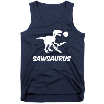 Sawsaurus TRex Tyrannosaurus Rex Funny Tank Top