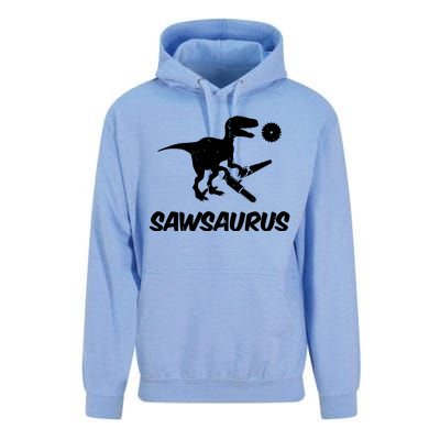 Sawsaurus TRex Tyrannosaurus Rex Funny Unisex Surf Hoodie