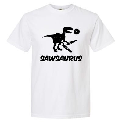 Sawsaurus TRex Tyrannosaurus Rex Funny Garment-Dyed Heavyweight T-Shirt