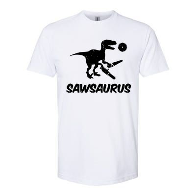 Sawsaurus TRex Tyrannosaurus Rex Funny Softstyle® CVC T-Shirt