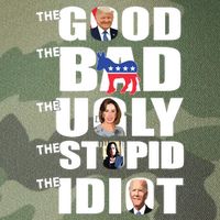 Support Trump The Good The Bad The Ugly The Stupid The Idiot Legacy Tie Dye Trucker Hat