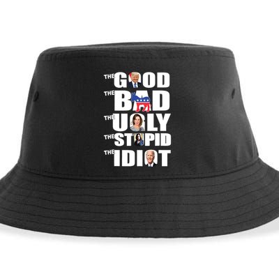 Support Trump The Good The Bad The Ugly The Stupid The Idiot Sustainable Bucket Hat