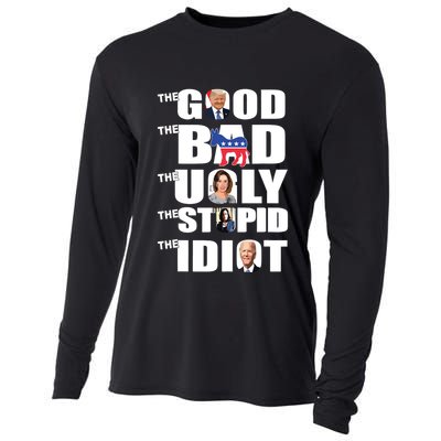 Support Trump The Good The Bad The Ugly The Stupid The Idiot Cooling Performance Long Sleeve Crew
