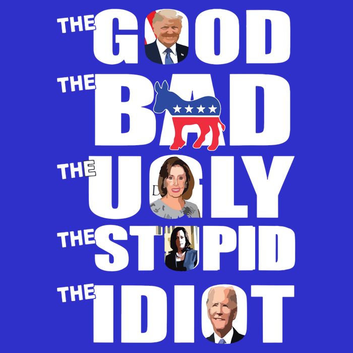 Support Trump The Good The Bad The Ugly The Stupid The Idiot Mesh Reversible Basketball Jersey Tank