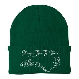 Strong Than The Storm Strong North Carolina Knit Cap Winter Beanie