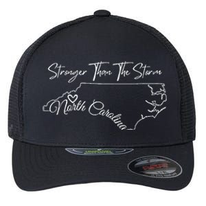 Strong Than The Storm Strong North Carolina Flexfit Unipanel Trucker Cap