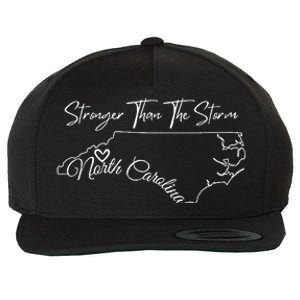 Strong Than The Storm Strong North Carolina Wool Snapback Cap