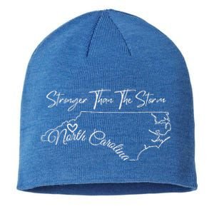 Strong Than The Storm Strong North Carolina Sustainable Beanie