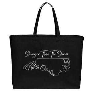 Strong Than The Storm Strong North Carolina Cotton Canvas Jumbo Tote