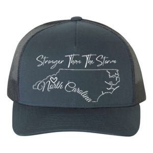 Strong Than The Storm Strong North Carolina Yupoong Adult 5-Panel Trucker Hat