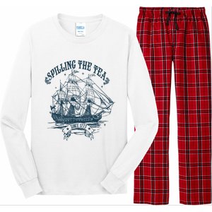 Spilling The Tea Since 1773 America Freedom Long Sleeve Pajama Set