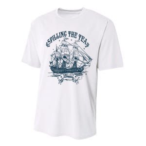 Spilling The Tea Since 1773 America Freedom Performance Sprint T-Shirt